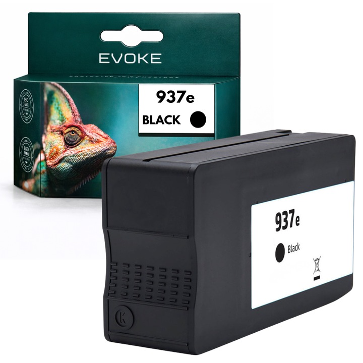 Kompatibilis patron HP 937e 4S6W9NE nyomtatóhoz, fekete, 50 ml, 2500 oldal, kompatibilis a 9110b 9120b 9130b 9720e modellekkel