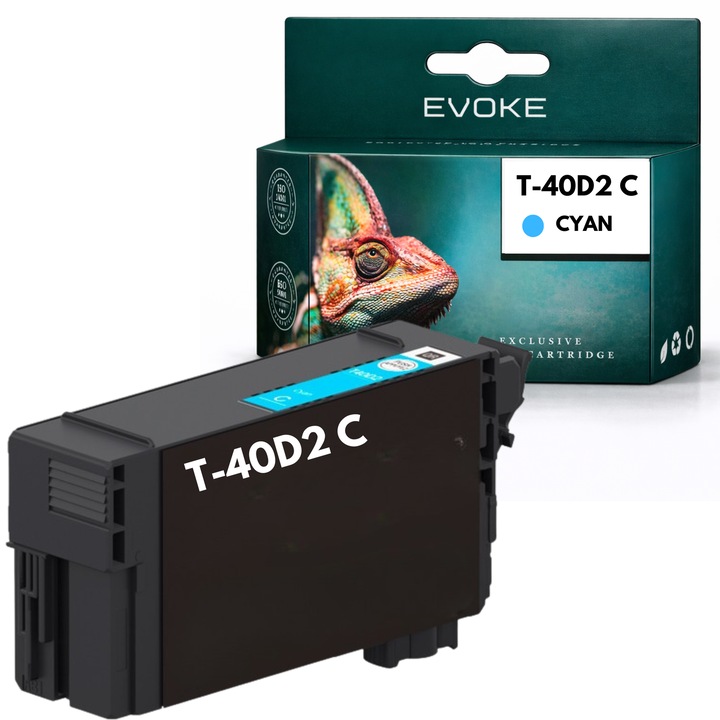 Kompatibilis patron Epson T40D2 C13T40D240 cián 60 ml nyomtatóhoz, kompatibilis a SureColor SC-T2100 T3100 T3100M T3100N T5100 modellekkel