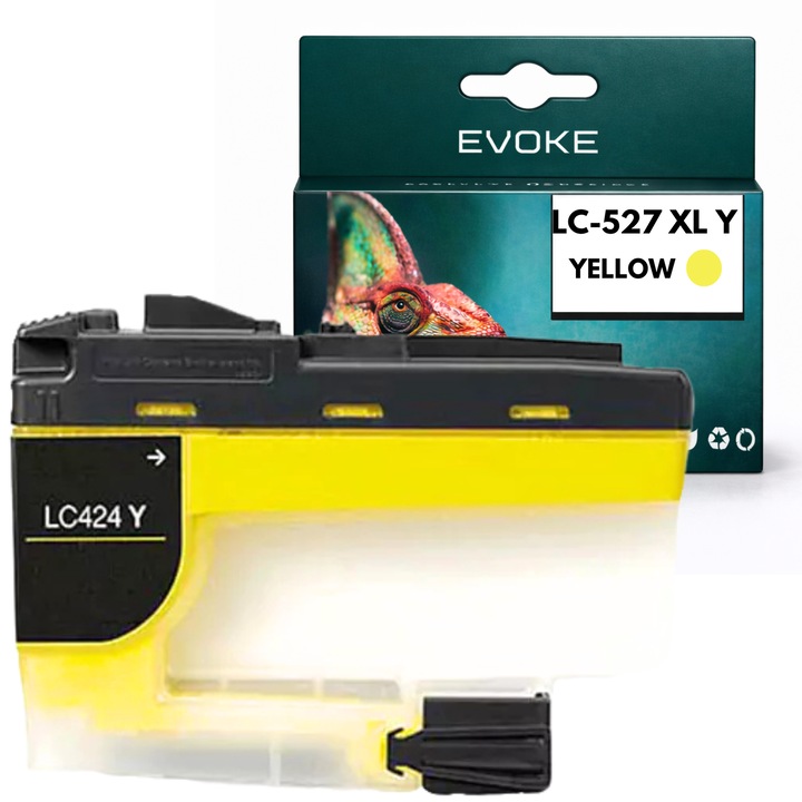 Kompatibilis patron Epson LC527 XL LC-527 sárga 25 ml nyomtatóhoz, kompatibilis az MFC-J4350DW MFC-J4550DW modellekkel