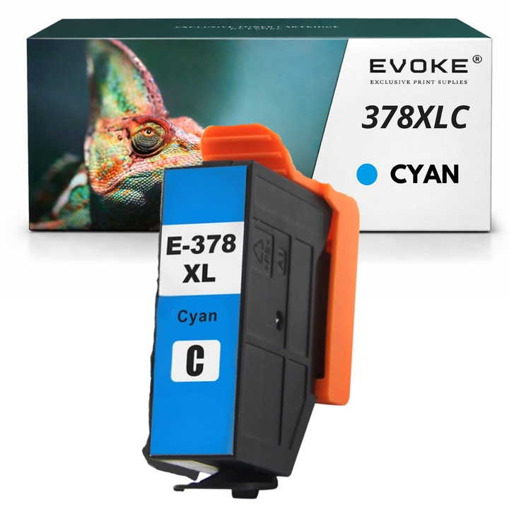 Kompatibilis patron Epson 378 XL T3792 cián 13,2 ml nyomtatóhoz, kompatibilis az XP-15000 Exp Photo XP-8505 8500 modellekkel