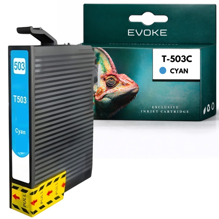 Kompatibilis patron Epson T503C T-503 XL cián 10 ml, kompatibilis WF-2965DWF 2960DWF Exp Home XP-5200 XP-5205 nyomtatóval
