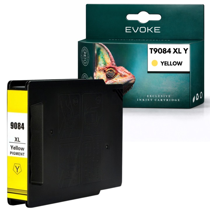 Kompatibilis patron Epson T9084 C13T908440 sárga 70 ml nyomtatóhoz, kompatibilis a WF-6590 WF-6090 modellekkel