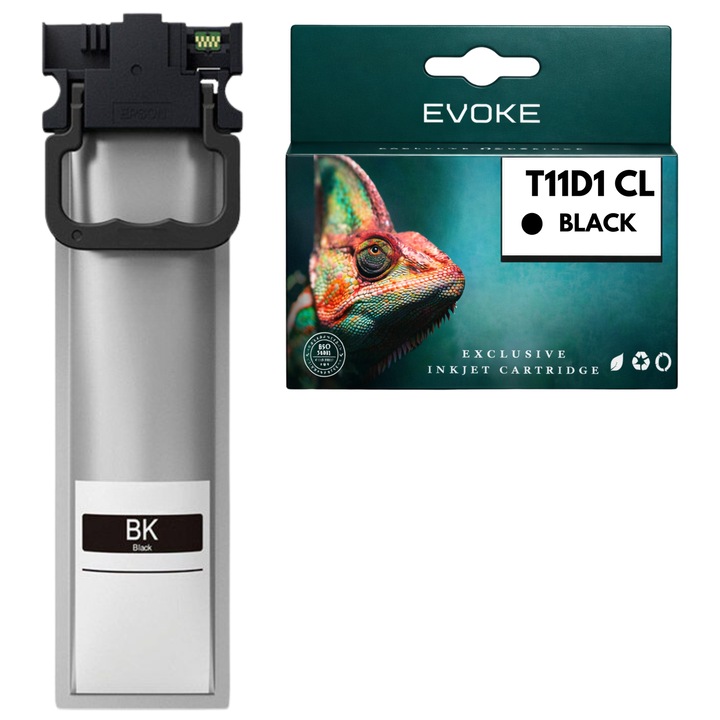 Cartus compatibil pentru imprimanta Epson T11D1 C13T11D140 negru 105 ml, compatibil cu WF-C5390DW WF-C5890DWF