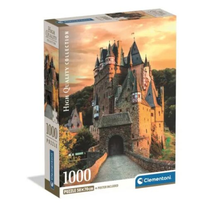 Puzzle Compact 1000 Piese - Golden Hour at Eltz Castle