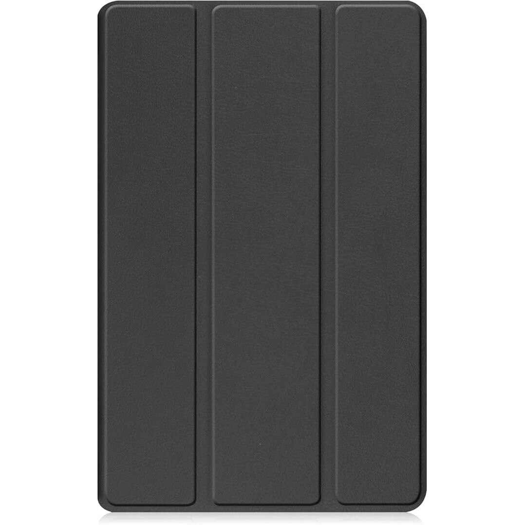 Husa pentru Samsung Galaxy Tab A11+ Plus 2025 / A9+ Plus 2023 11 inch, cu somn/trezire automata, design pliabil in trei pozitii, capac magnetic flip, din piele ecologica PU si carcasa PC, negru