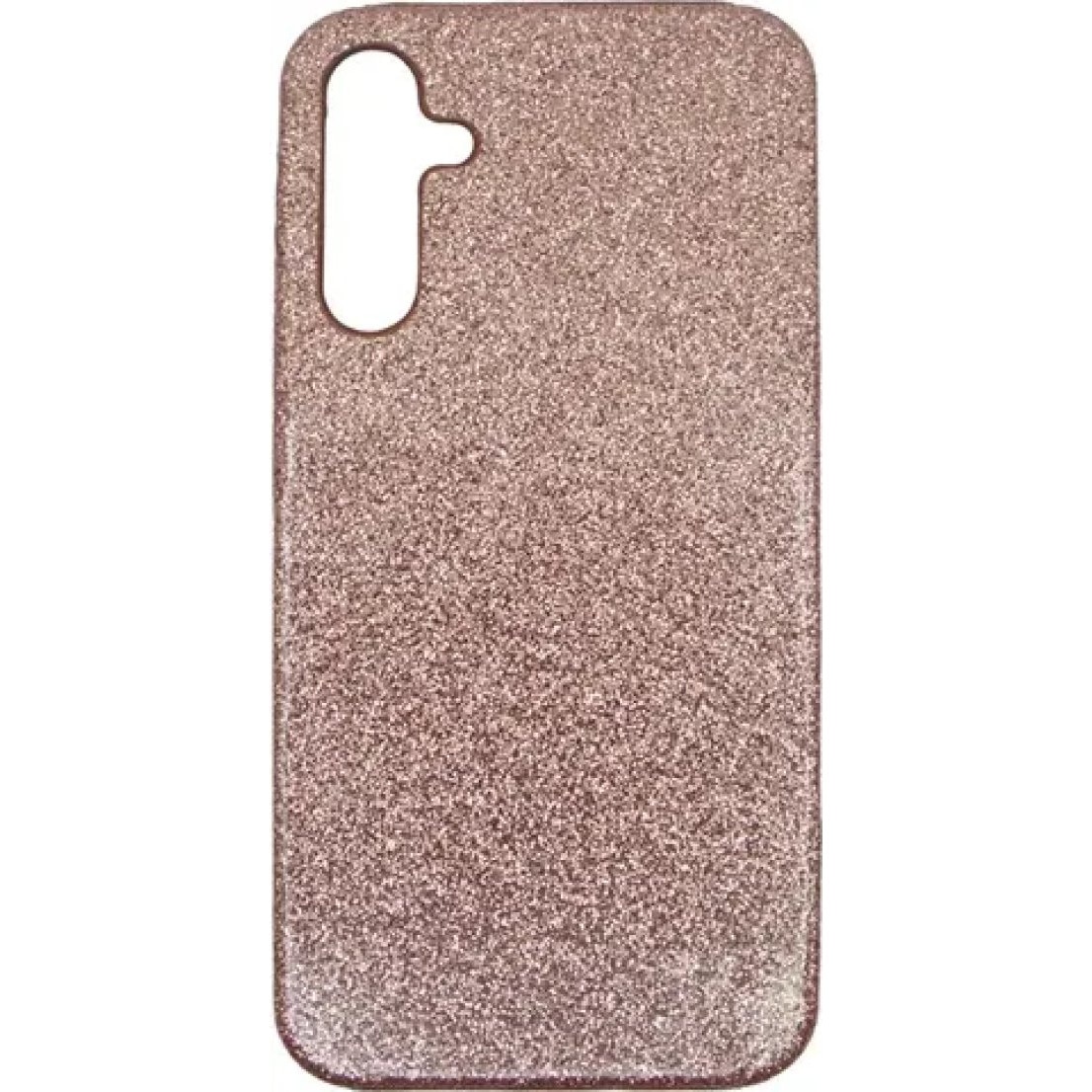 Husa Vivid Glitter, pentru Samsung Galaxy A25 5G, din plastic dur, cu glitter, auriu-roz
