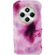 Husa telefon Vivid Fluffy Plush pentru Redmi 14C 4G, roz