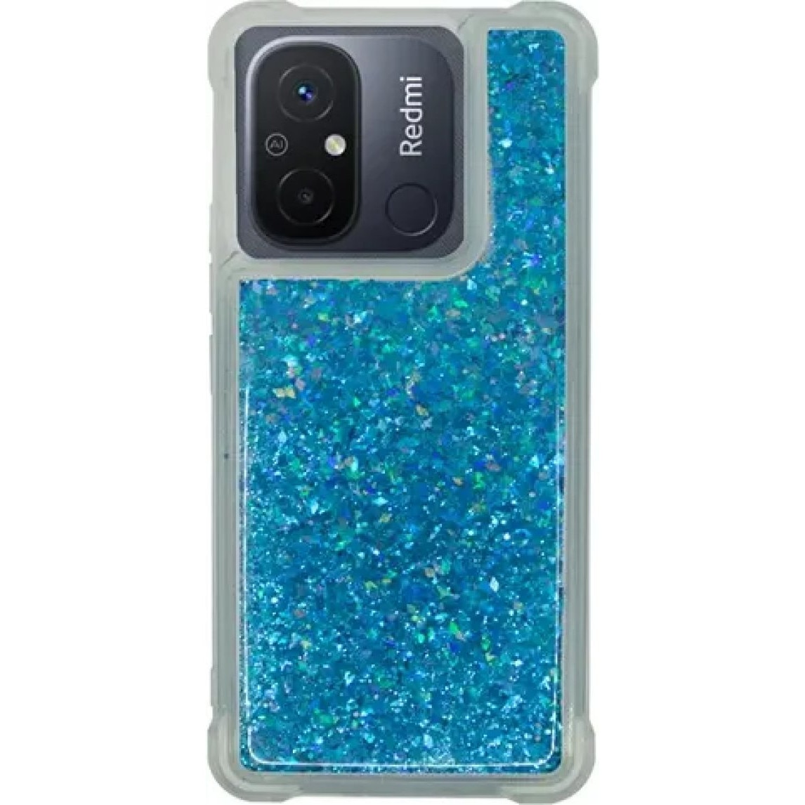 Husa telefon Vivid pentru Xiaomi Redmi 12C, transparenta, din silicon, cu glitter