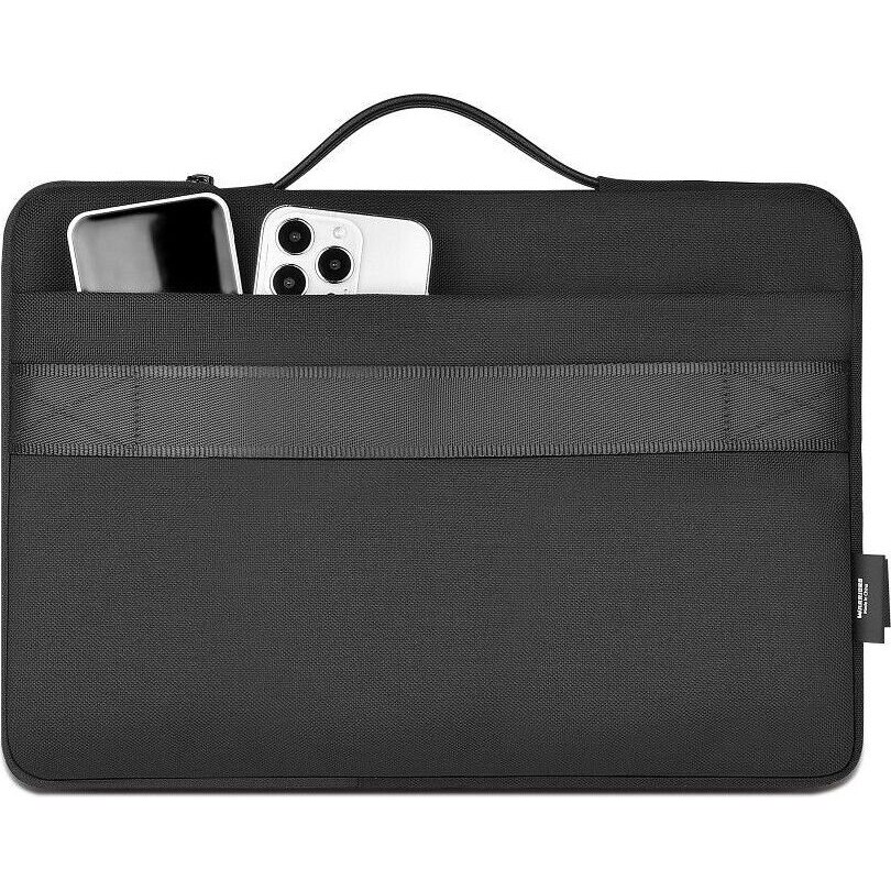 Geanta laptop WiWU Warriors, 14 inch, nylon 1000D impermeabil, 35x25x2.5cm, neagra