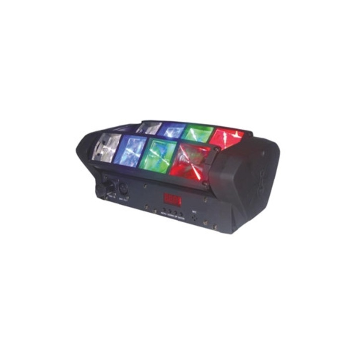 Projektor 8 db 3W-os RGBW LED-del, 2 DMX sáv, világítástechnikai berendezések