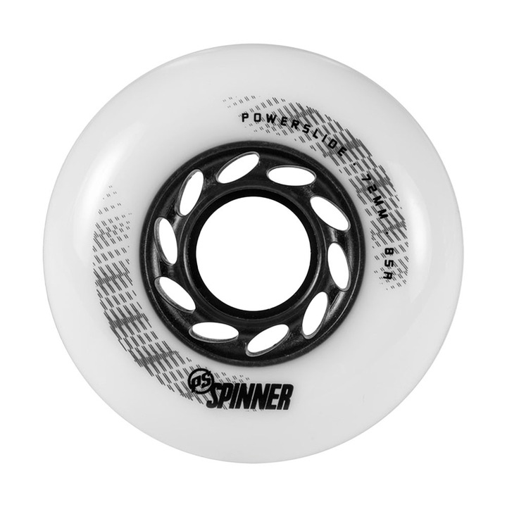 Powerslide Spinner 72mm/88A görkorcsolya kerekek, fehér, 4 darabos szett