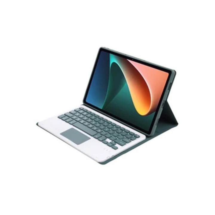 Billentyűzet állvánnyal és érintőpaddal Xiaomi Pad 5/5 Pro-hoz, zöld