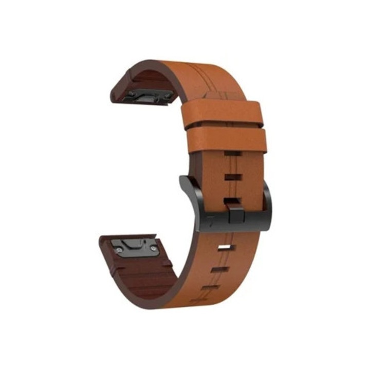 Bőrszíj Garmin Fenix 8-hoz, 47mm, barna színű