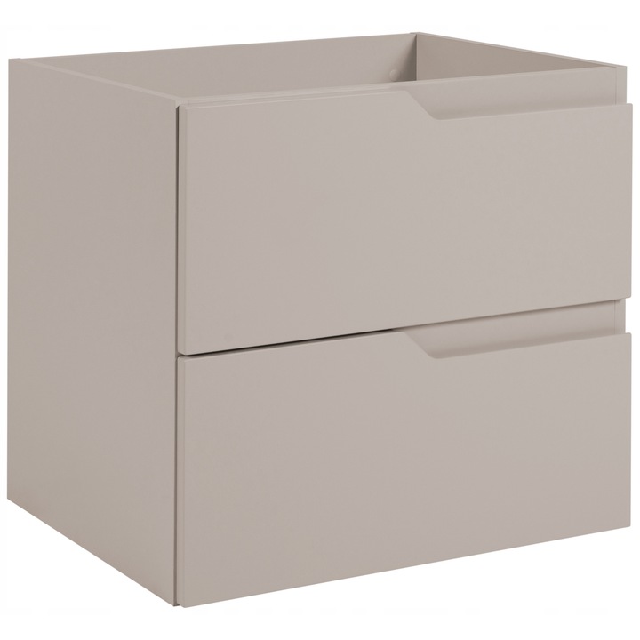 Dulap De Baie, Rodan, Modern, 60x46x57 cm, Material MDF, Suspendat, 2 Sertare Spatioase, Sistem Inchidere Soft Close, Fara Manere, Deschidere Prin Frezare, Margini ABS, Design Modern Minimalist, Mobilier Baie, Casmir