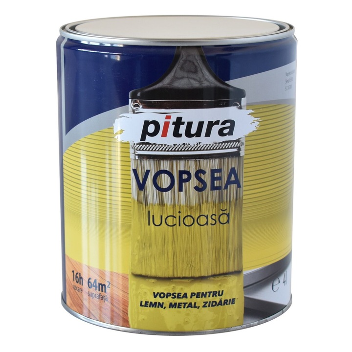 PITURA fényes festék, 0, 6 L, krémes gyöngyház, KOBER / V53410-C0.6L