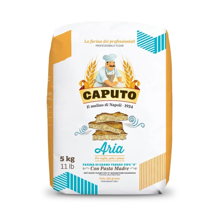 Бяло брашно Caputo Aria Тип 00 за пица и печене, 5 кг