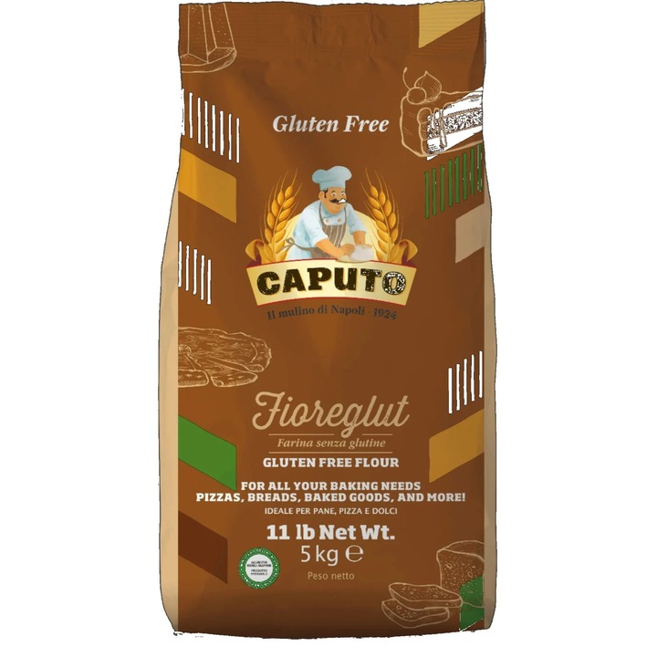 Făină fără gluten, Caputo Fioreglut, 5 kg, ideală pentru pizza și panificatie