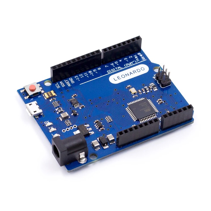 Microcontroler Leonardo R3 ATmega32u4, 20 pini digitali, 68.6x53.3mm