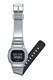 Casio, Часовник G-Shock с каишка от смола, Сребрист