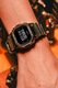 Casio, Часовник G-Shock с каишка от смола, Сребрист