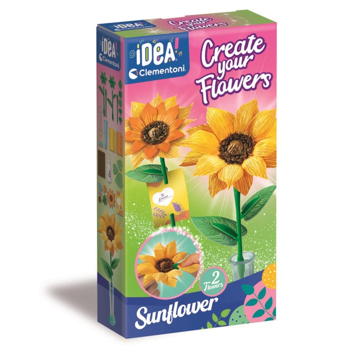 Virágkészítő szett Sunflowers 2 db-os Clementoni