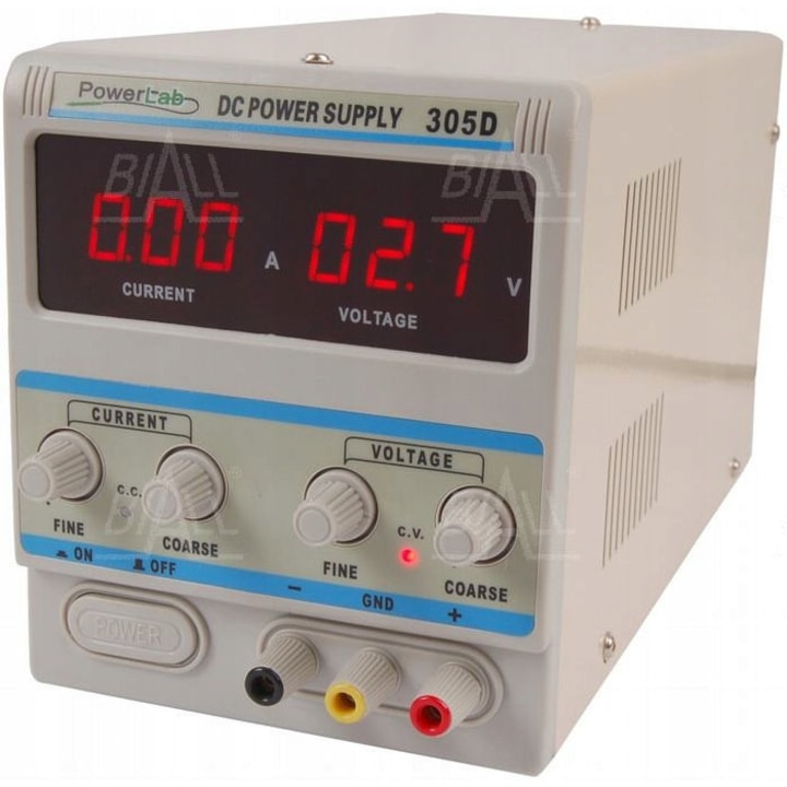 Sursa de alimentare stabilizata de laborator, PowerLab 305D, 30V, 5A, cu protectie la scurtcircuit