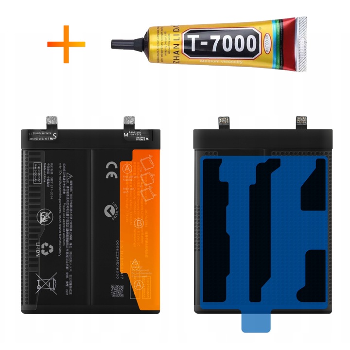 BM58 akkumulátor + T7000 ragasztó Xiaomi Mi 11T Pro 5000mAh akkumulátorhoz