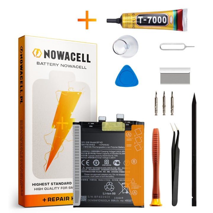 BP4D akkumulátor szett + ragasztó Xiaomi 13 Pro Mi 13 Pro 4820 mAh akkumulátorhoz
