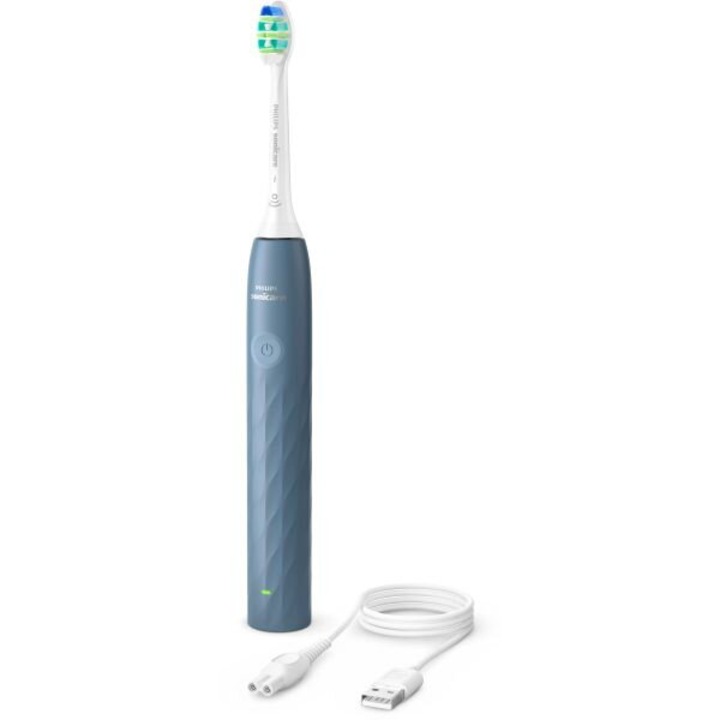 Periuță de dinți electrică Philips Sonicare 1100, 1 mod, 1 intensitate, albastru marin
