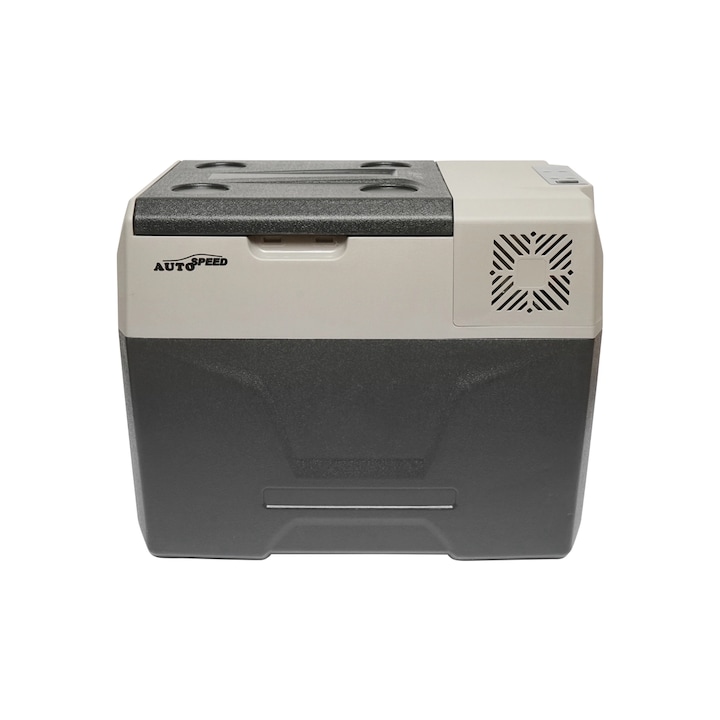 Frigider auto portabil Autospeed 40L, compresor, conectare Bluetooth, dimensiuni 652x362x421mm