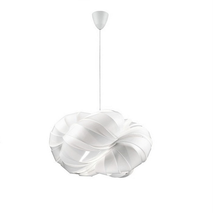 Lustra Sogno, alb, 60W, E27, dimensiuni 38x150cm, set ajustabil
