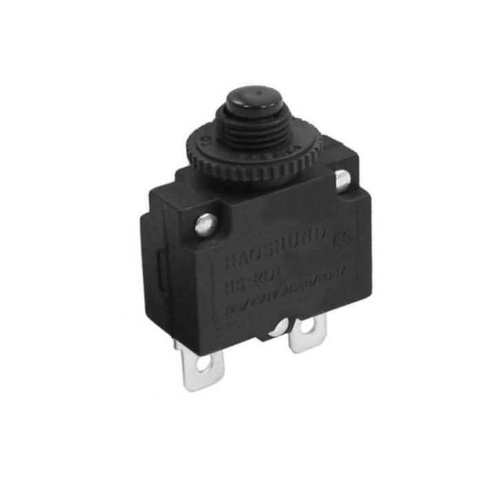 Възстановяем предпазител с бутон 10A, 125/250V AC, 28,5x46,5x13,5mm
