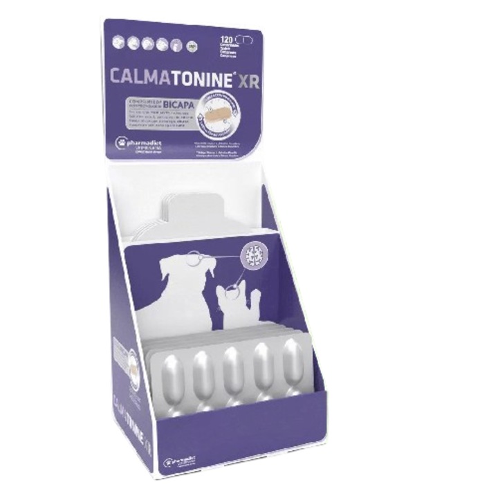 Supliment nutritiv pentru caini, pisici, dihori, rozatoare si pasari, 120 comprimate CALMATONINE XR