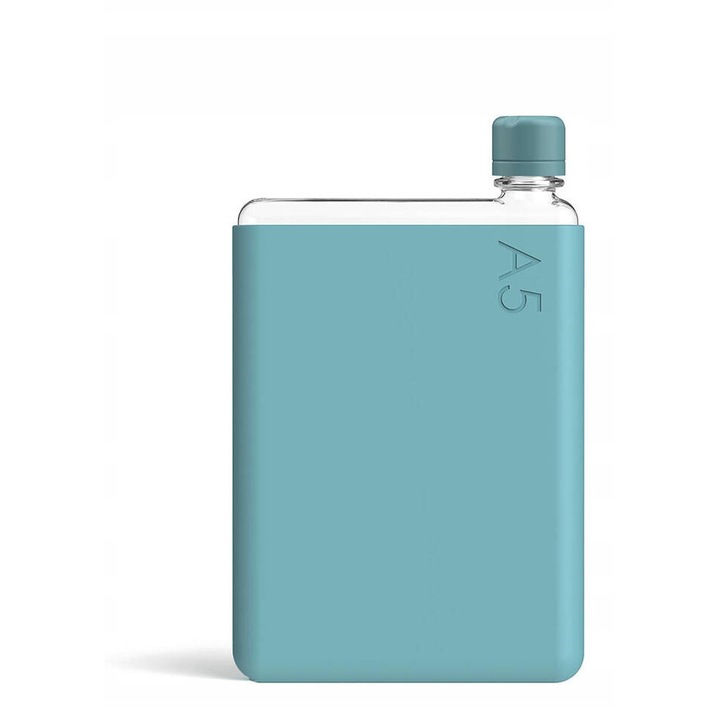 Бутилка за вода, Memobottle A5 750 ml, цвят Sea Mist, от пластмаса Tritan, устойчива на пръски