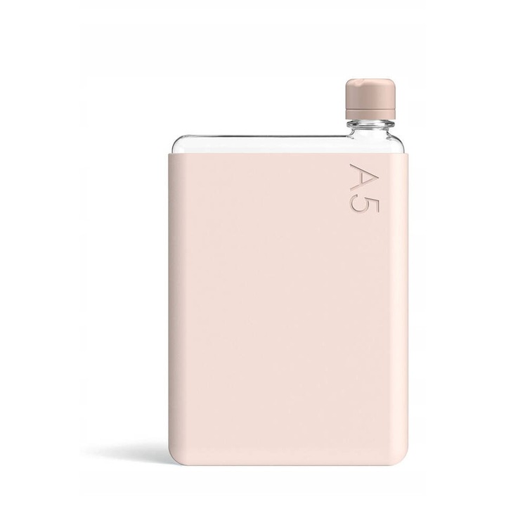Бутилка за многократна употреба, Memobottle, 750 мл, бледокоралов, от Tritan пластмаса, устойчива на пръски