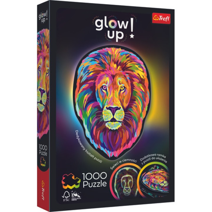 Trefl 1000 db-os Glow Up puzzle - Oroszlán (94156)