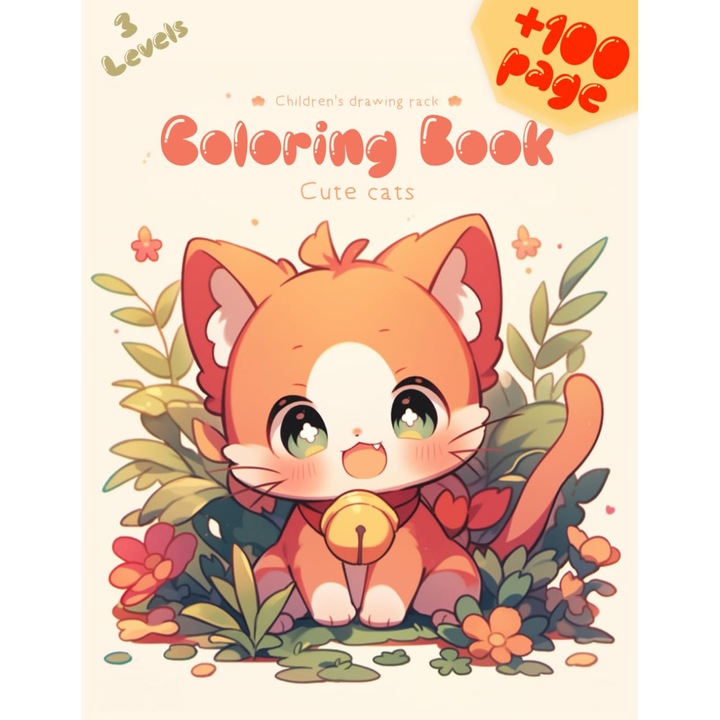 Cute Cats Coloring Book -