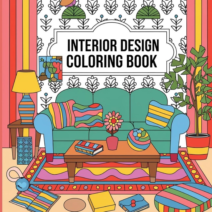 Interior Design Coloring Book - Laura Bidden