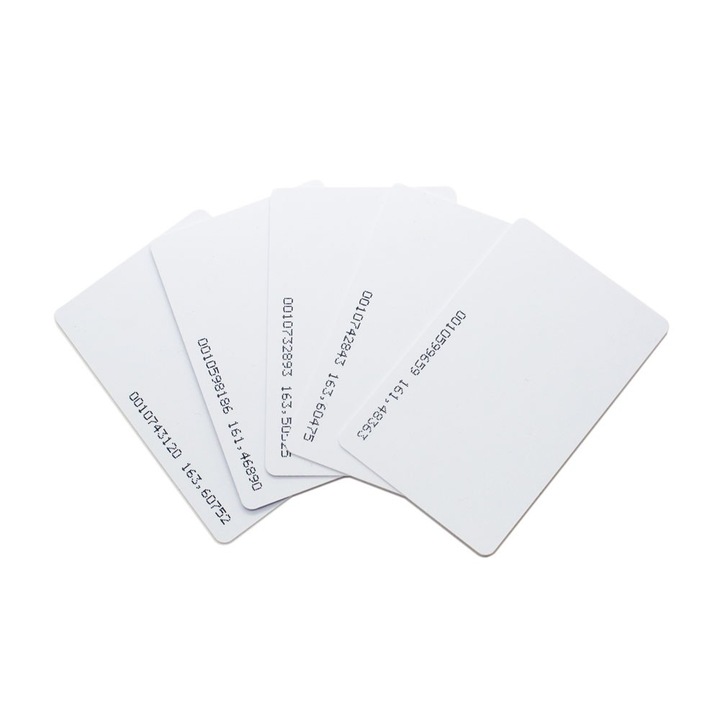 Карта RFID EM4100, честота 125 kHz, пасивна, PVC, 85x55mm, комплект 1 брой