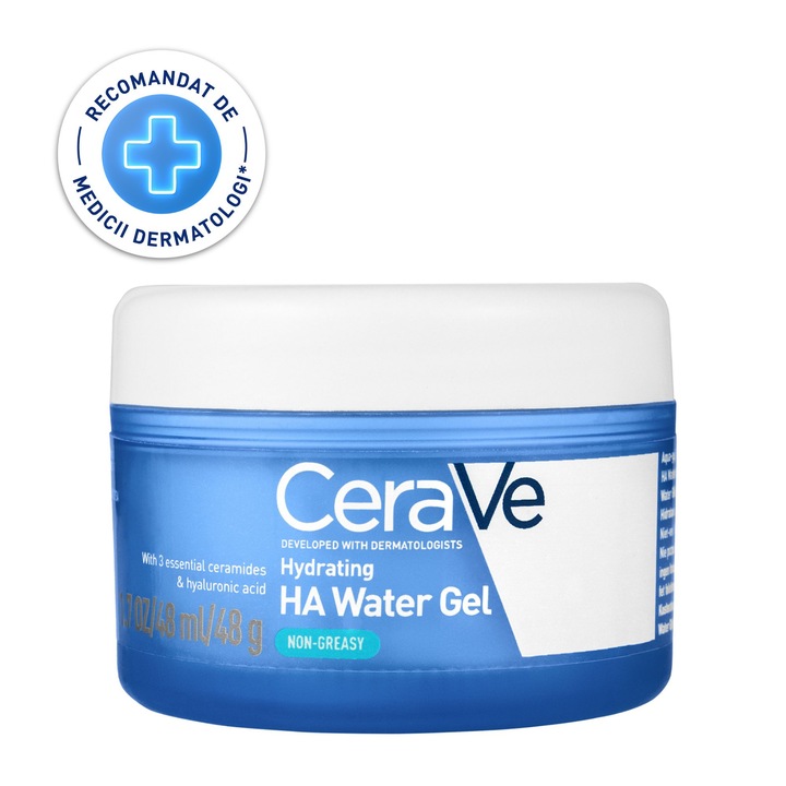 Gel-Crema CeraVe cu Acid Hialuronic pentru hidratarea tenului, 48g
