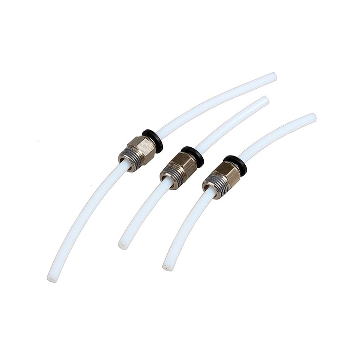 Adaptor tub pneumatic XCR, conector, 4mm, filet M10