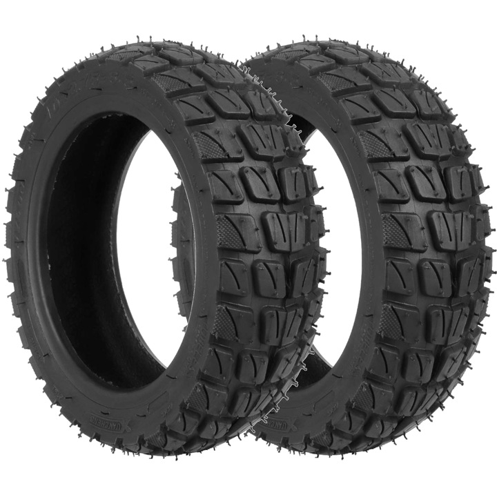 Set 2x Anvelopa off-road tubeless 10x2.75-6.5, XuanCheng pentru trotineta electrica KuKirin G2, G3, Kugoo G-Booster, Negru