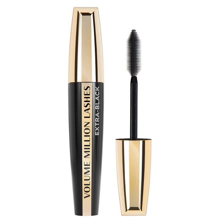 Mascara pentru volum L'Oreal Paris Volume Million Lashes Extra Black, 9.2 ml