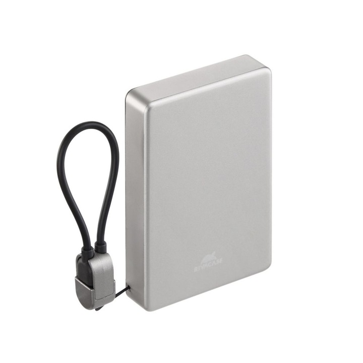 RivaCase Rivapower VA2617 10000mAh PowerBank, MagSafe támogatás, vezeték nélküli töltés, QC, PD20W, szürke