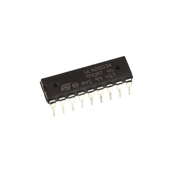 Интегрална схема драйвер Дарлингтон ULN2803A, 8 канала, DIP18, 0.5A, 50V