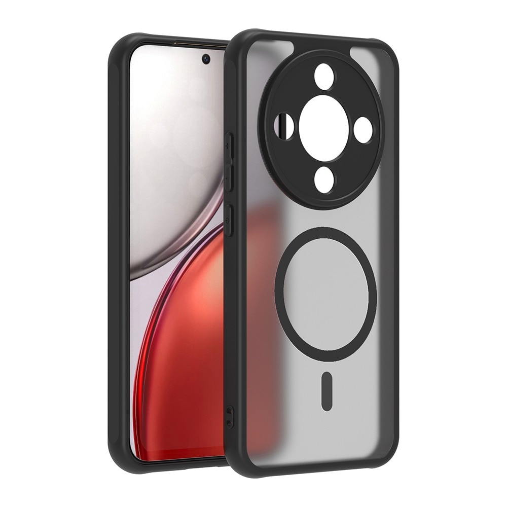 Husa pentru Honor Magic 8 Lite Daden® PureFrost MagSafe, Incarcare wireless, Protectie sporita, Anti-amprenta, Negru fumuriu
