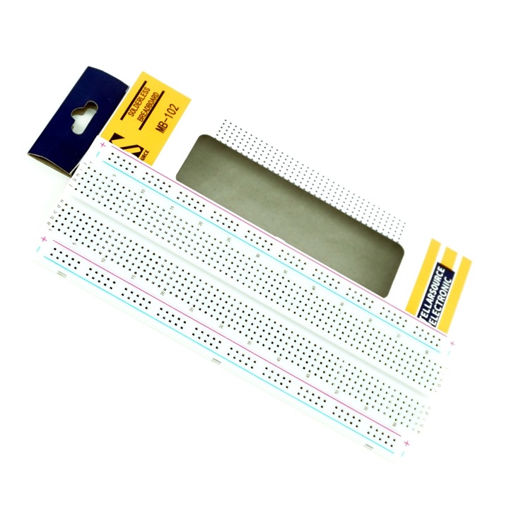 Breadboard 830 puncte, dimensiuni 16.5x5.4x0.85cm, utilizare rapidă, set 1x