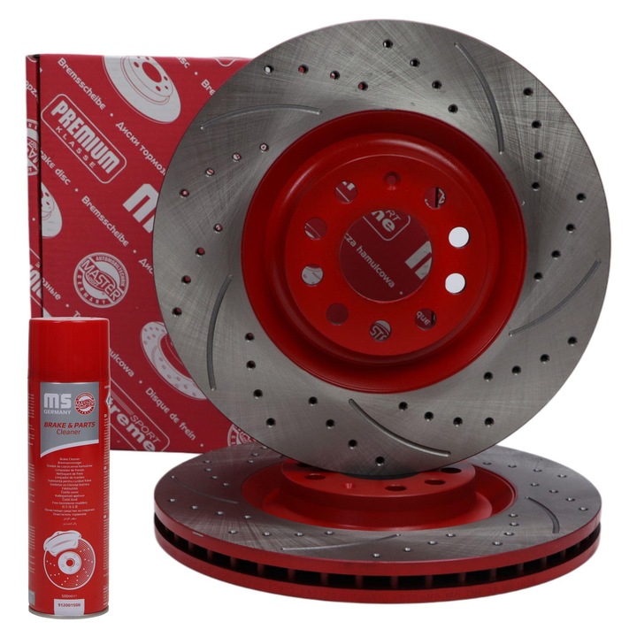 Предни спирачни дискове Master-Sport, комплект 2 бр., 24013001191SET-MS, 4,163ccm, за Audi A4 B6/B7