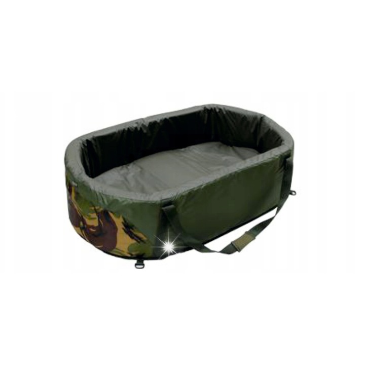 Mata de pescuit Mistrall, pliabila, 100x70cm, material rapid uscare, cu manere pentru transport si cantarire