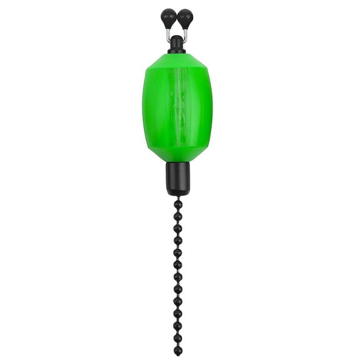 Sistem de semnalizare pescuit Fox Black Label Dumpy Bobbins, verde, 13g, cu greutate suplimentara de 20g, set